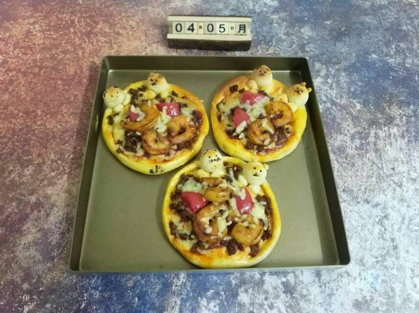 可🉑爱爱的小动物披萨