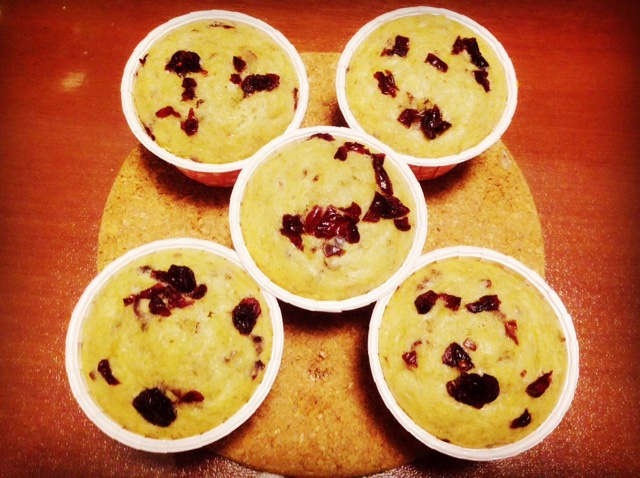 少女心的香蕉蔓越莓玛芬