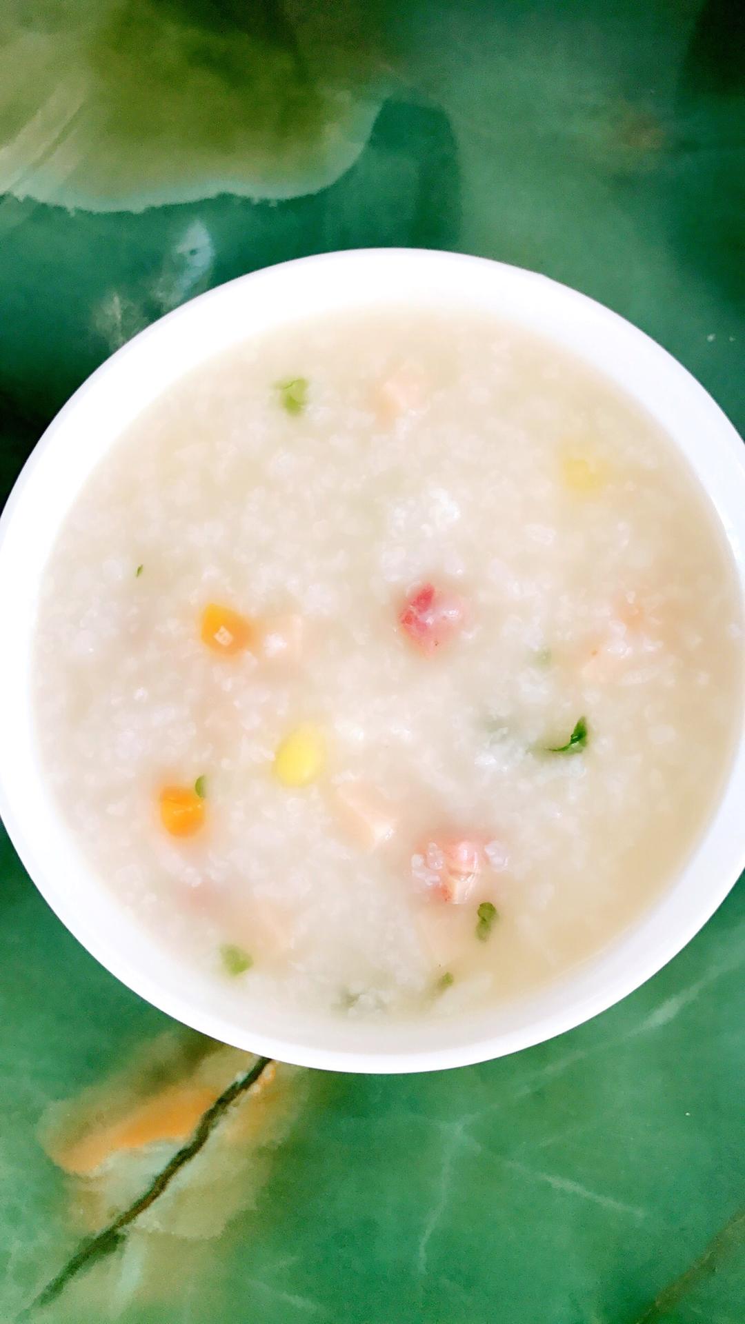 火腿腊肠粥的做法