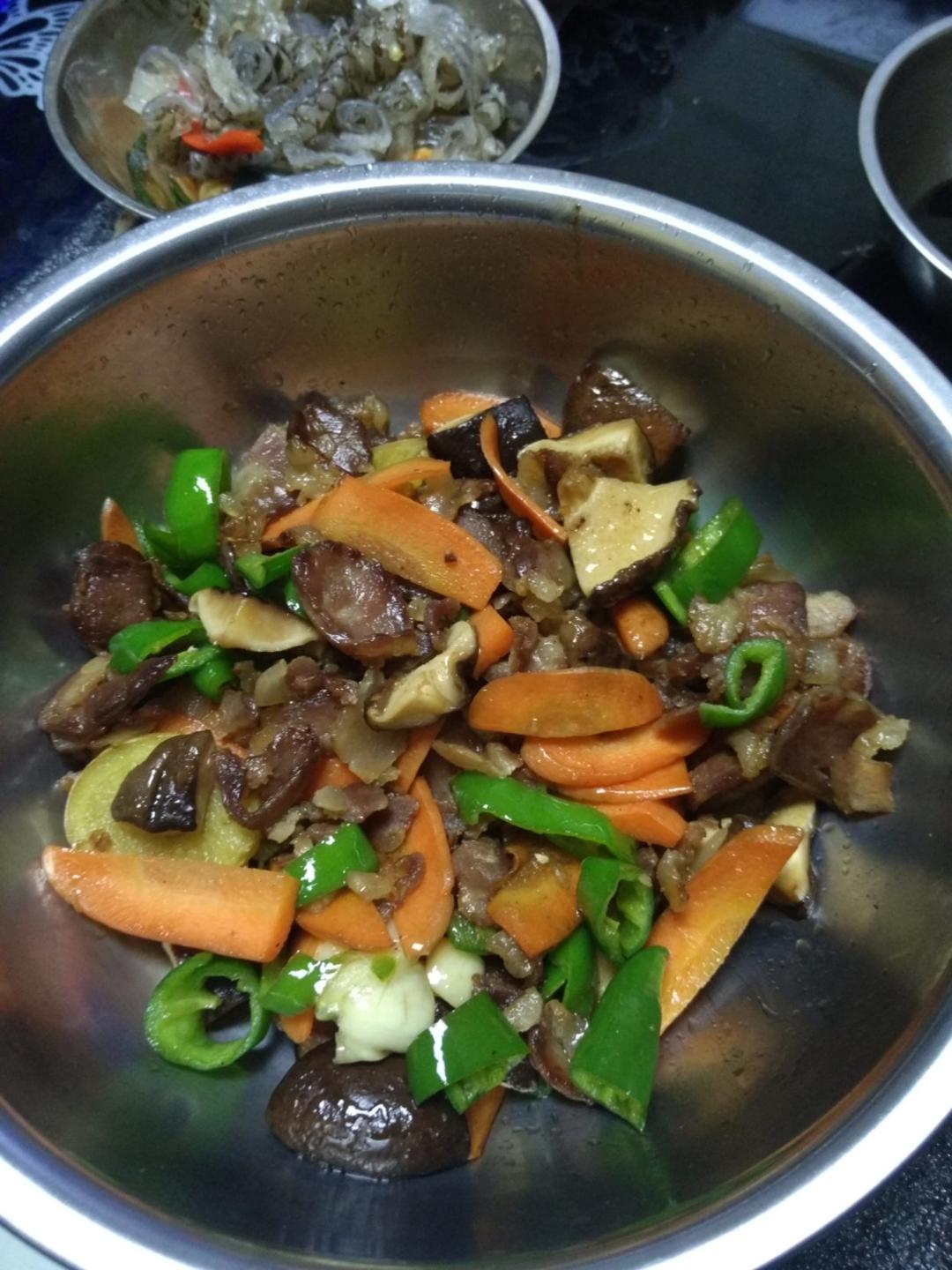 青椒炒香肠