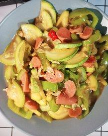 西葫芦虾皮滑蛋