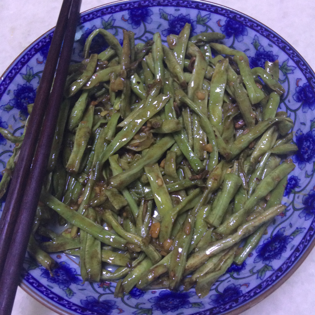 蒜蓉豇豆～～素菜也可以很美味！