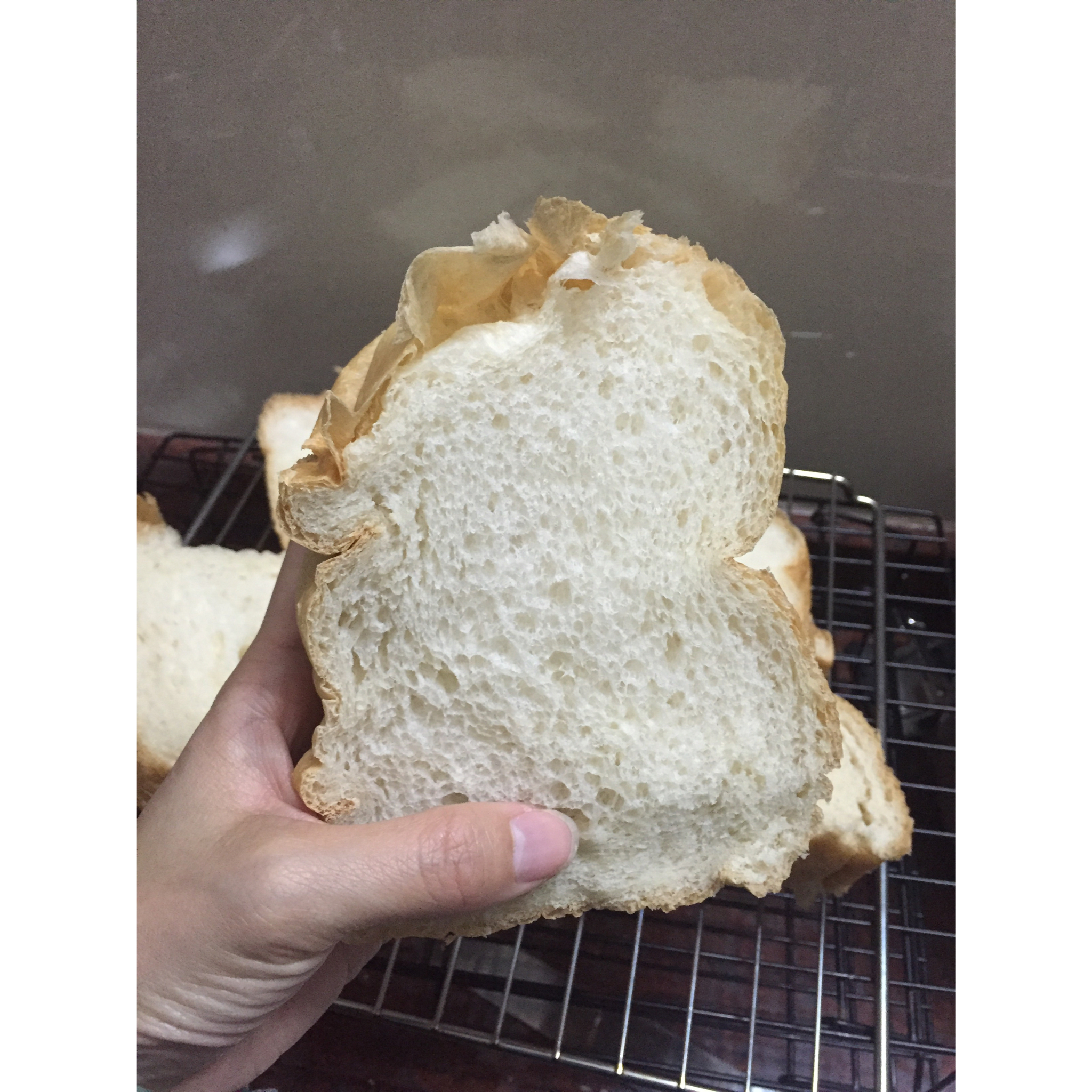 超级好吃的原味面包（面包机版）
