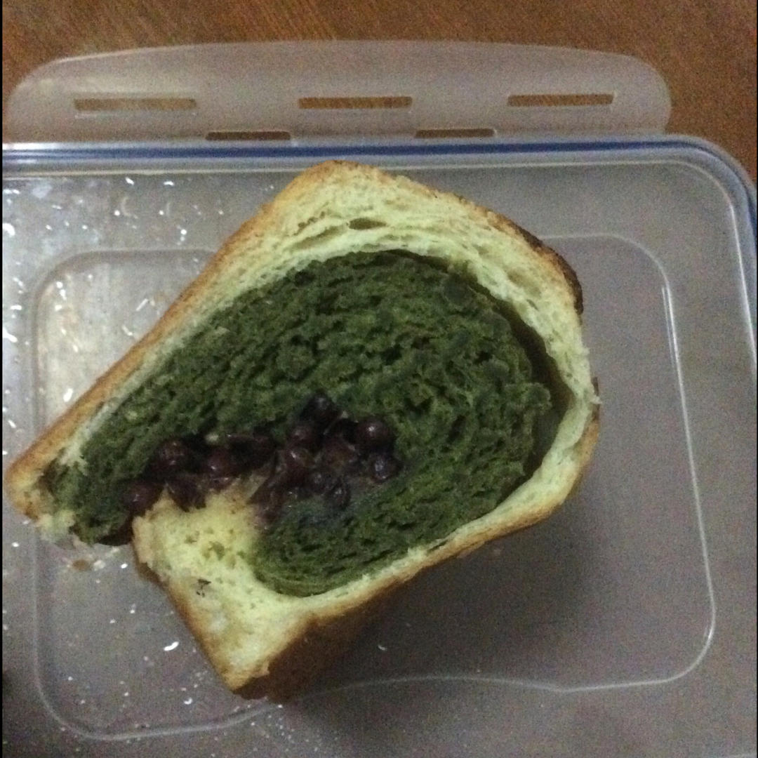 抹茶蜜豆吐司