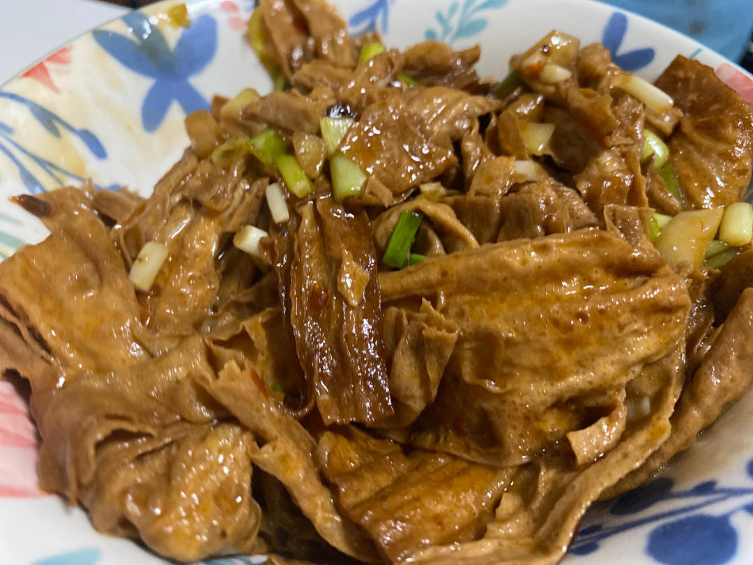 清炒腐竹