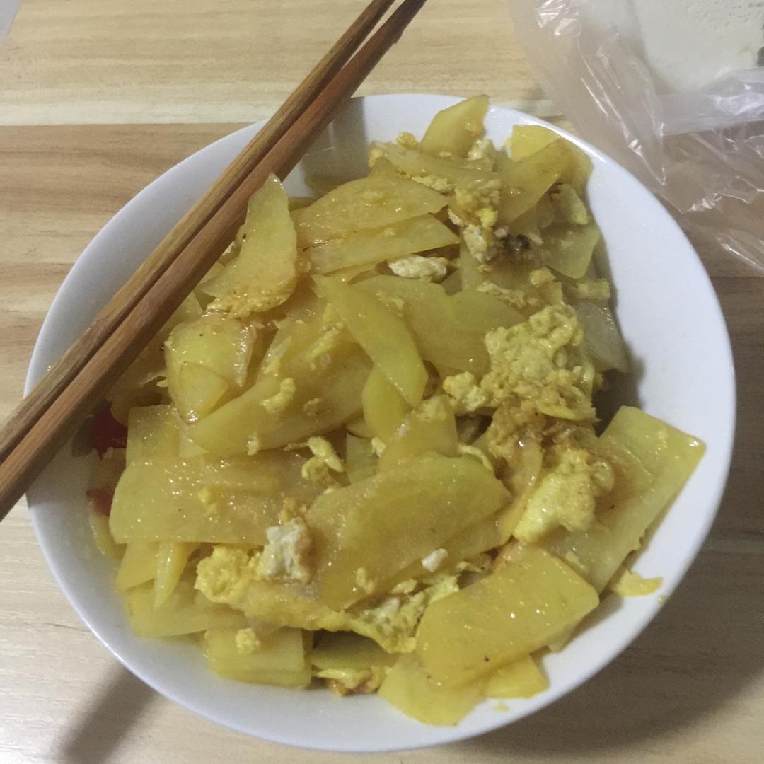 巨香的土豆丝炒鸡蛋