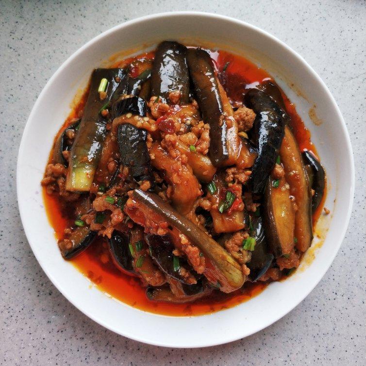 红烧肉沫茄子