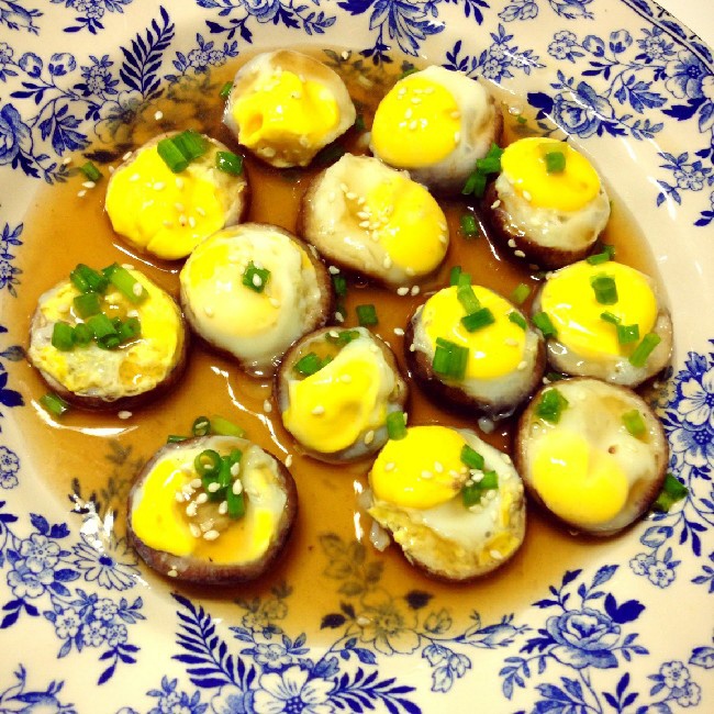 冬菇蒸鹌鹑蛋