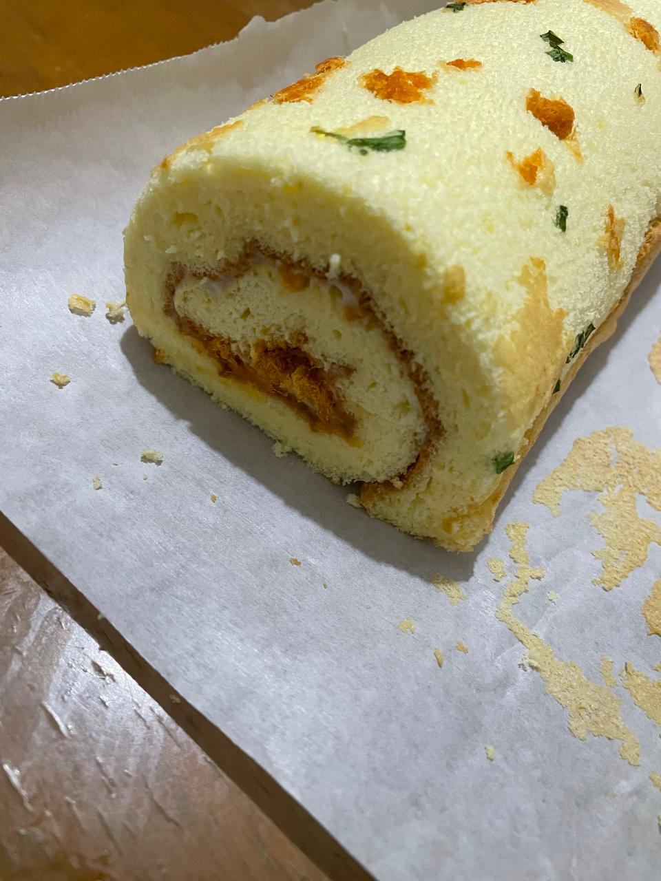 怎么卷都不裂的肉松蛋糕卷