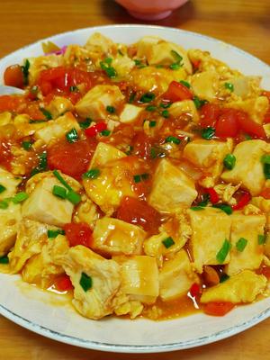 酸甜绵软的番茄鸡蛋炖豆腐的做法 步骤19