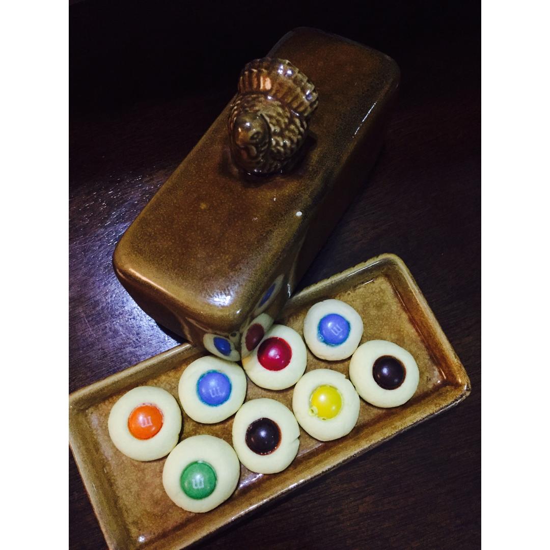 椰子味迷你MM豆曲奇小饼