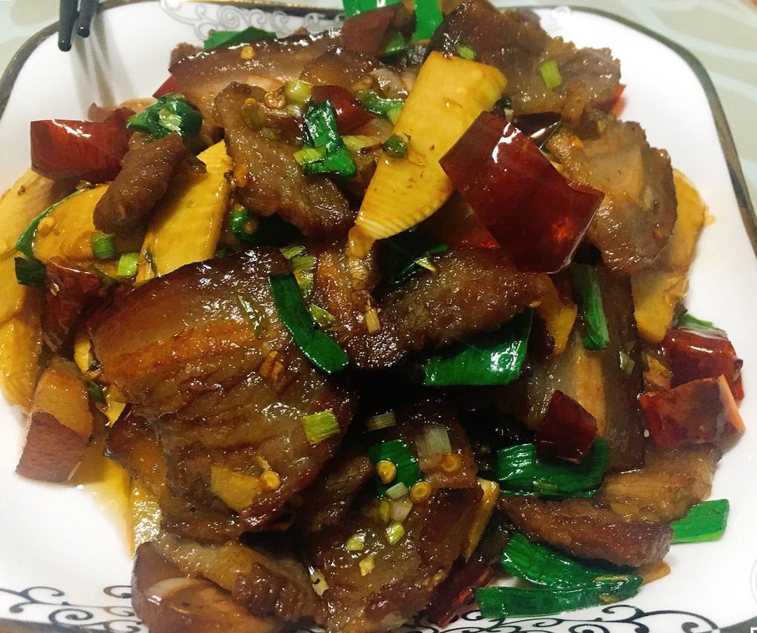 冬笋炒腊肉
