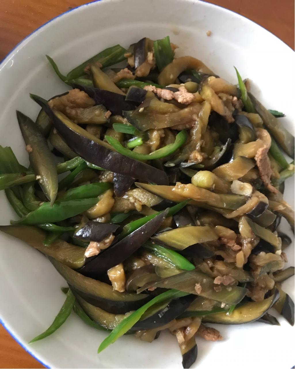 青椒茄子丝