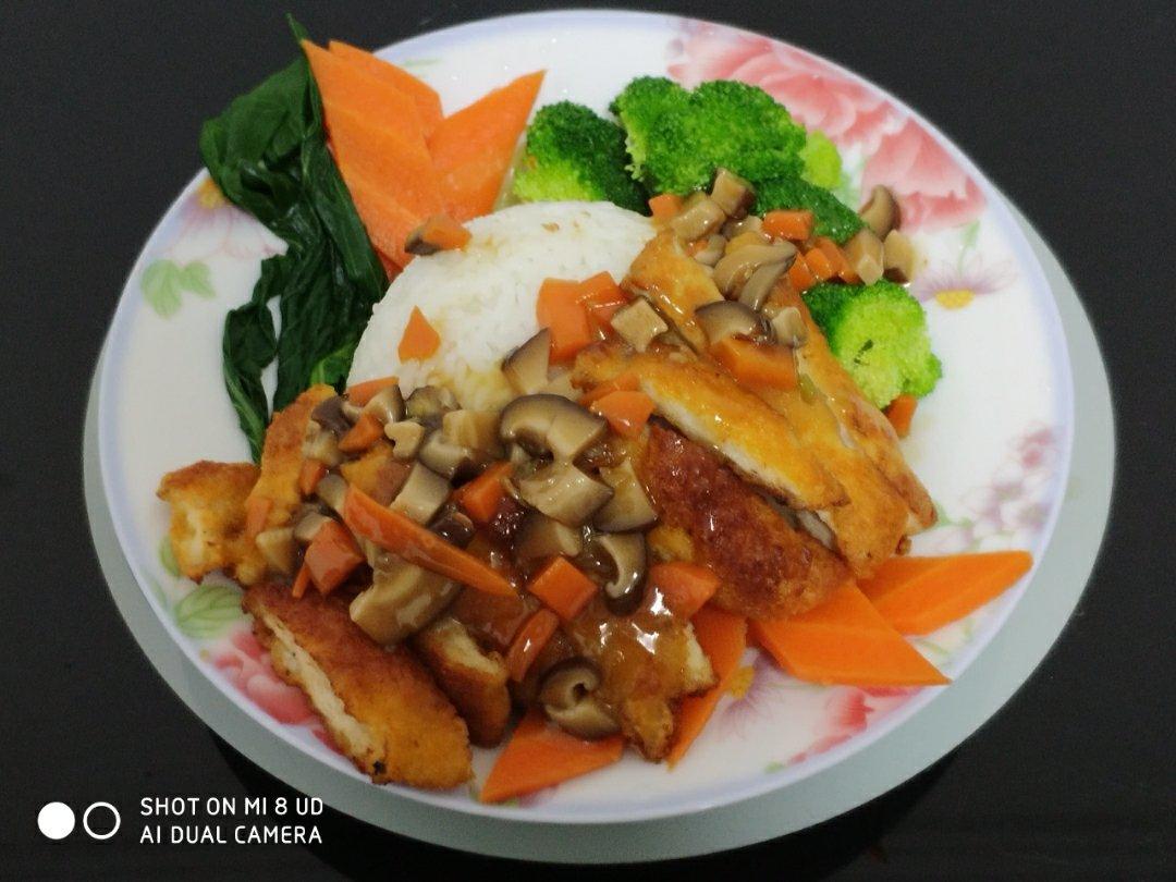 心意满满鸡排饭