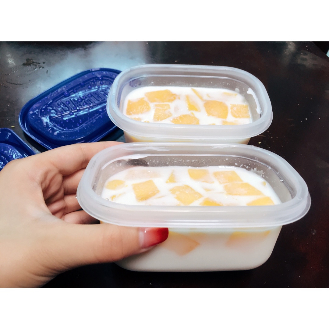 午后小甜点芒果椰汁糕教程