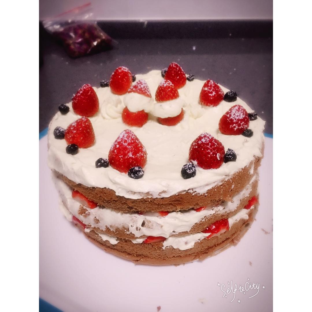 圣诞呆萌裸蛋糕