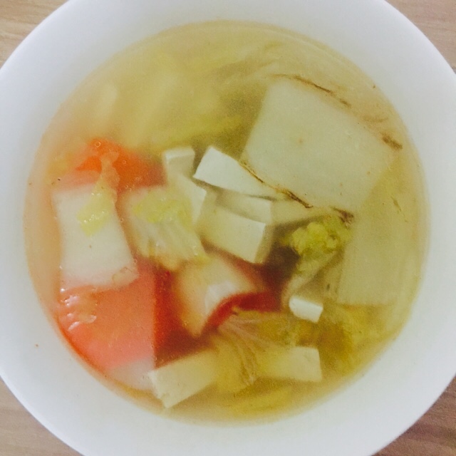 清淡食谱之白菜豆腐汤