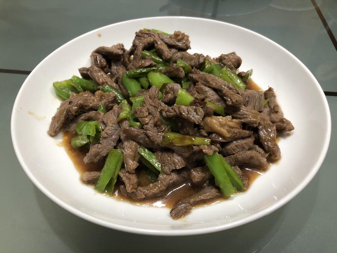 绝对不会炒老的尖椒牛柳