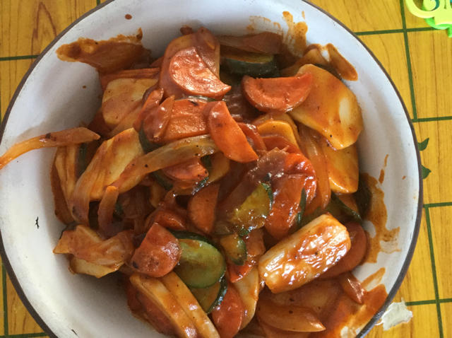 韩式辣酱炒年糕