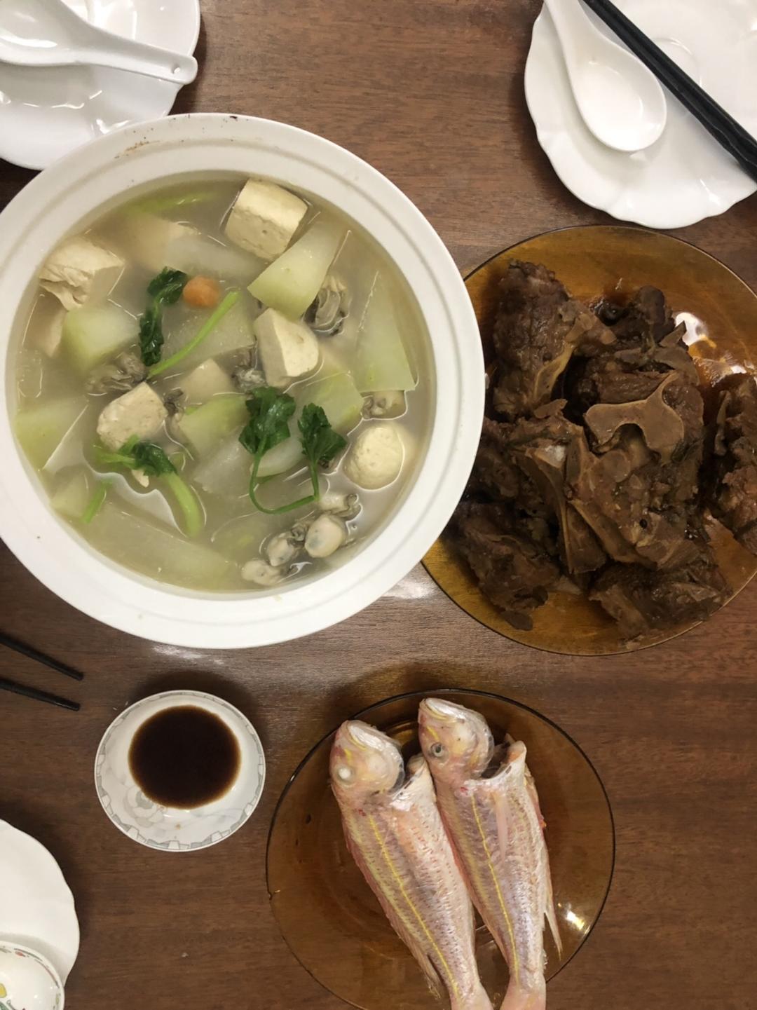 冬瓜蚝仔豆腐汤