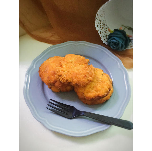 雪花流心芝士饼