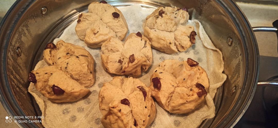 妥妥的红糖开花馒头