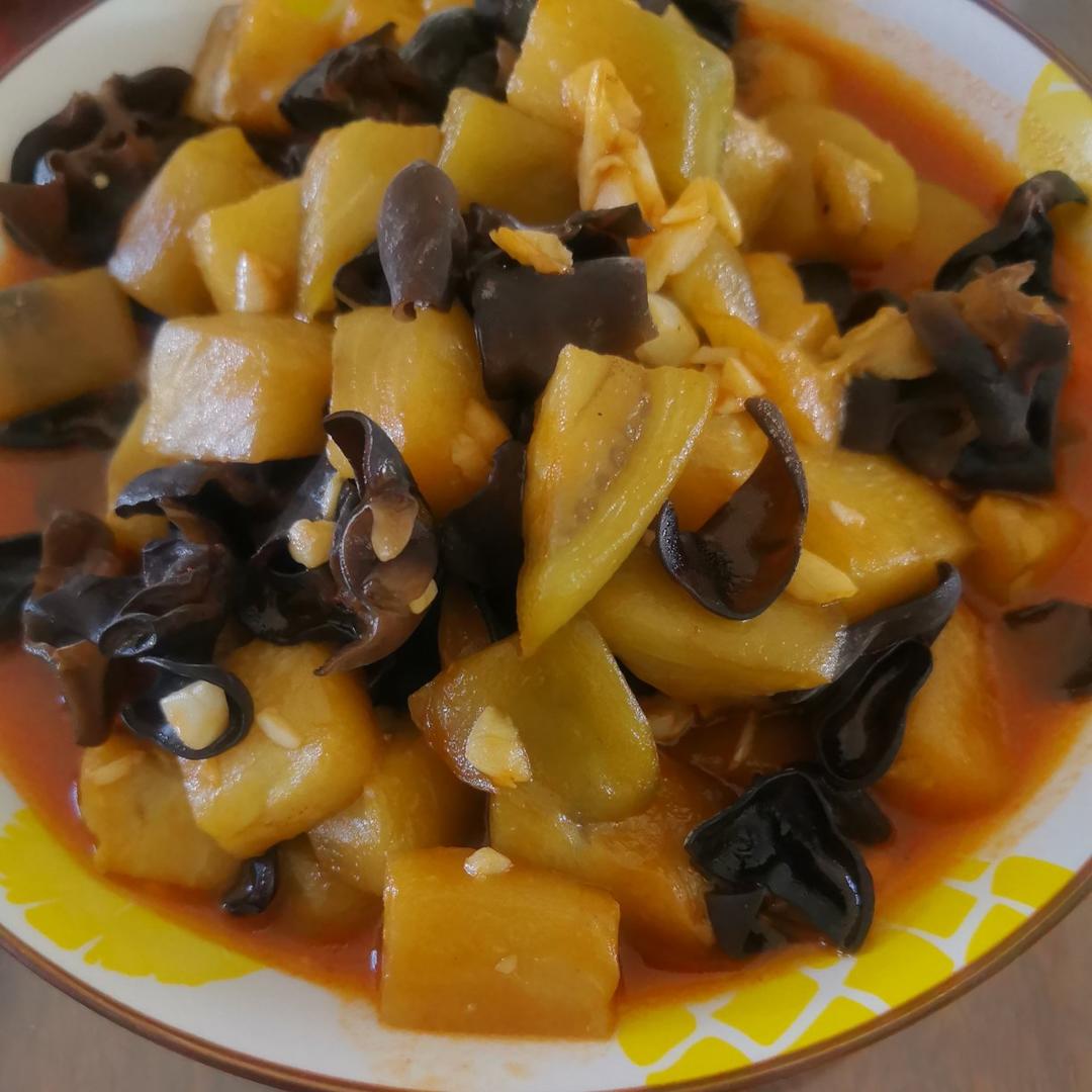 西红柿木耳炒茄子