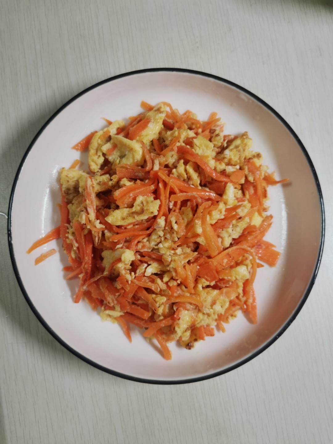 胡萝卜炒鸡蛋