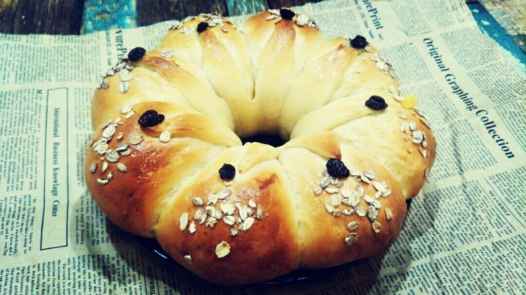 皇冠花朵面包（面包机版和面）