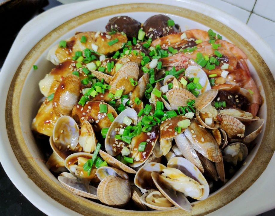 鸡翅大虾三汁焖锅