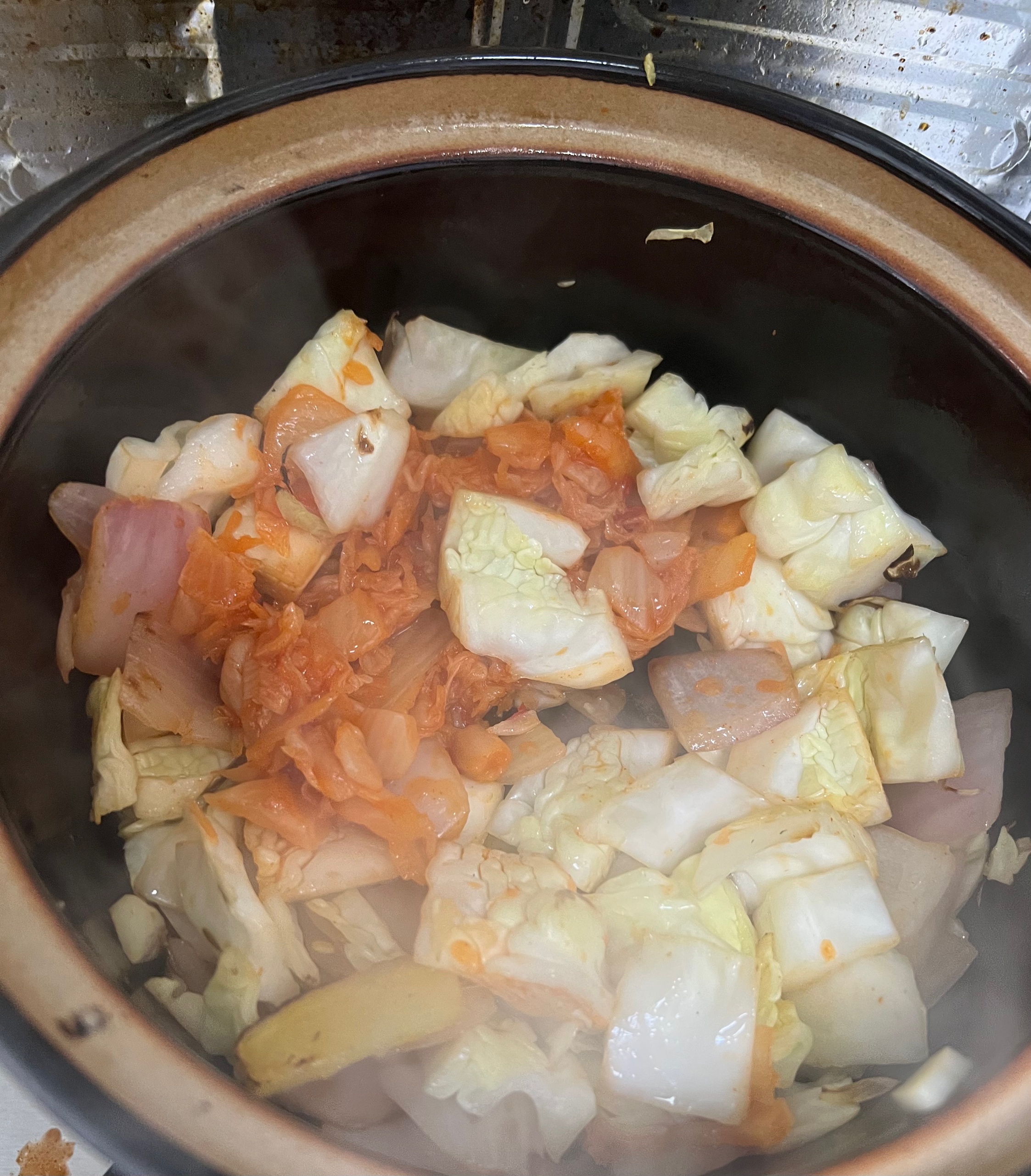 泡菜肥牛汤（一人食快手菜
）的做法 步骤4
