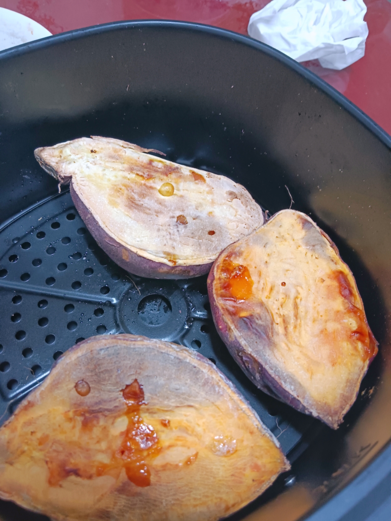 空气炸锅烤红薯(超级简单)