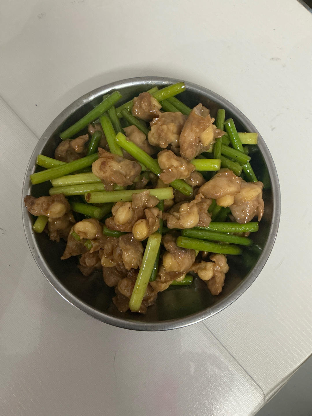 厨房小白零失败：掌中宝炒蒜苔