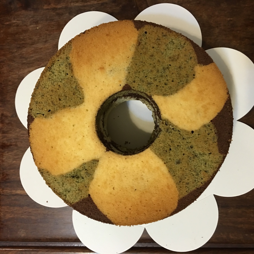 迷彩戚风蛋糕（六寸）