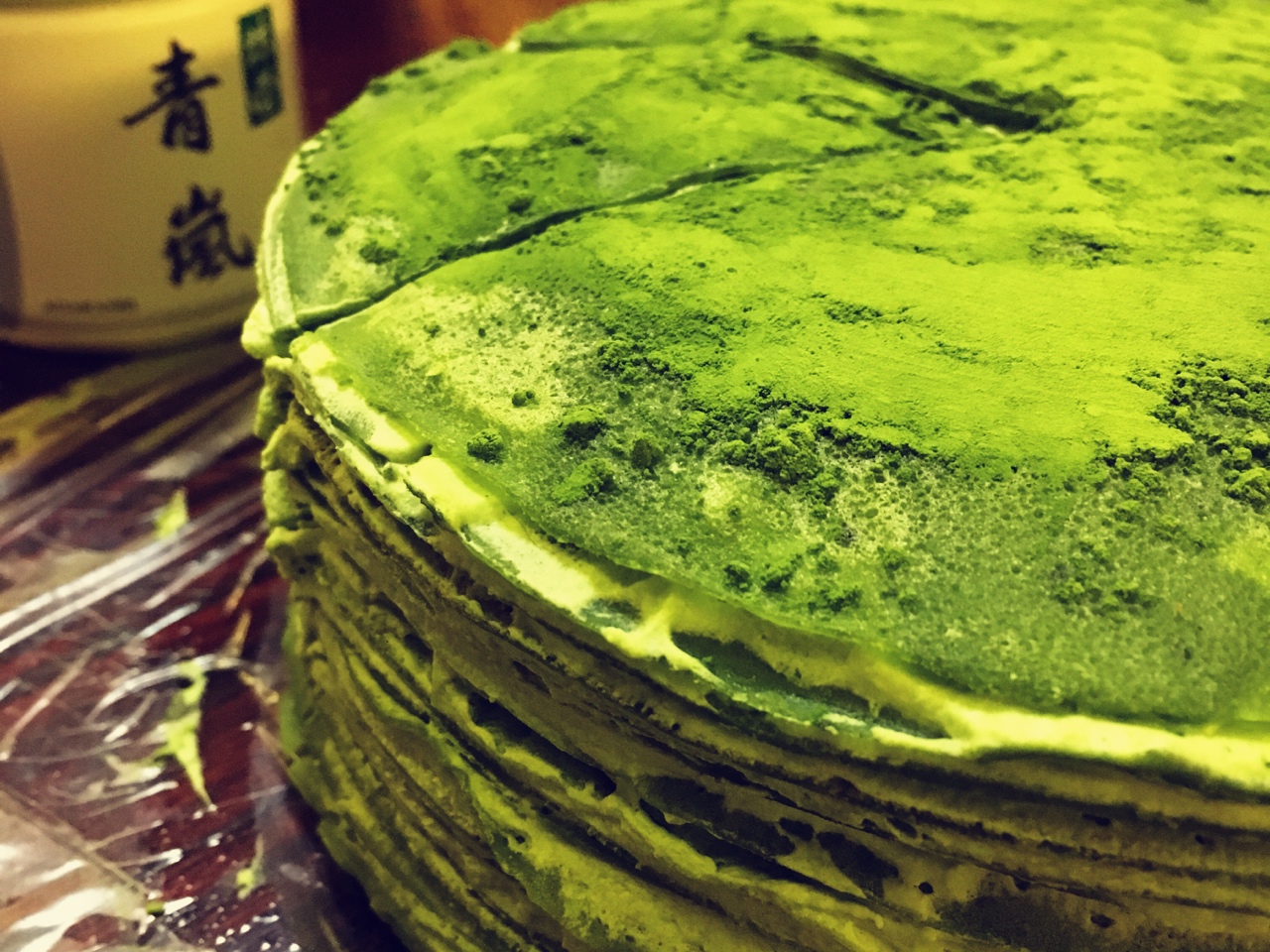 Green Tea Crepe Cake 抹茶千层蛋糕的做法