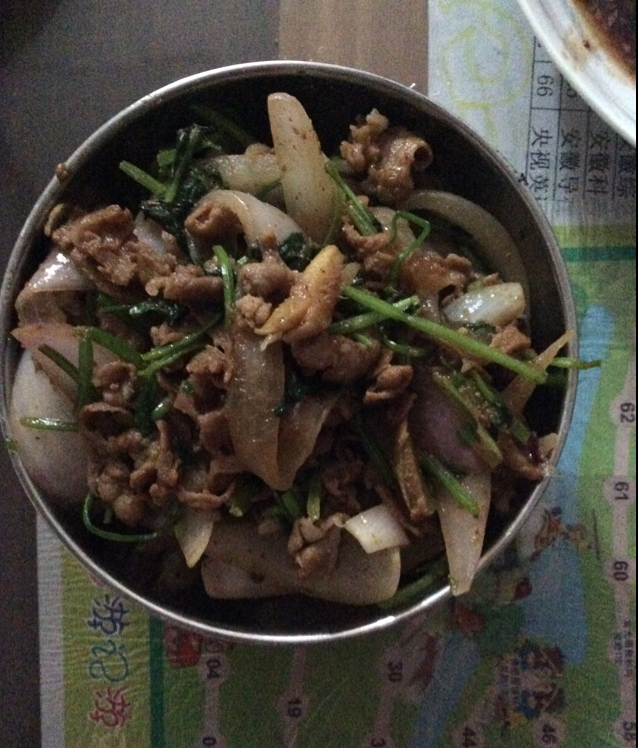 孜然羊肉爆炒洋葱