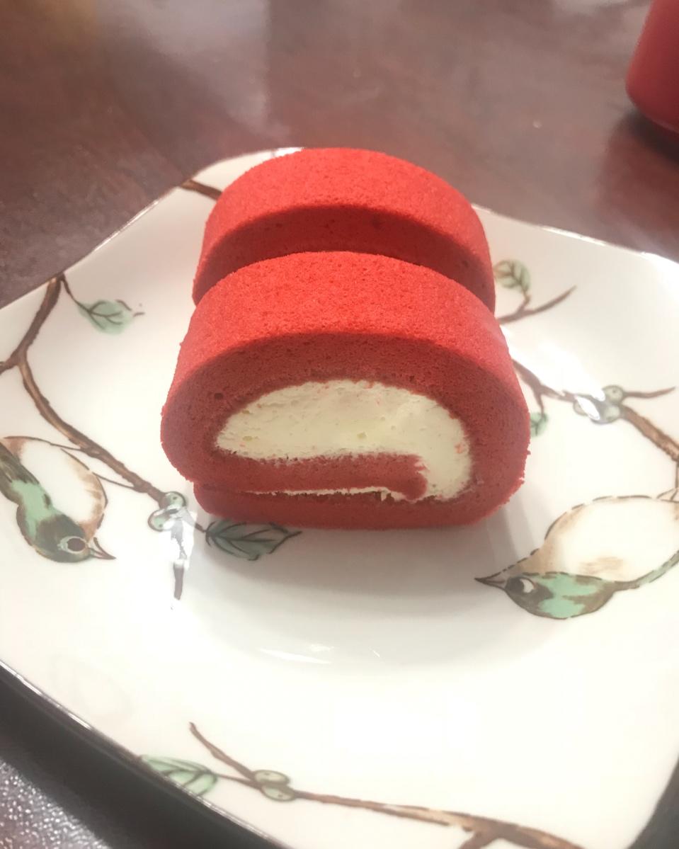 红丝绒蛋糕卷（完美毛巾底）