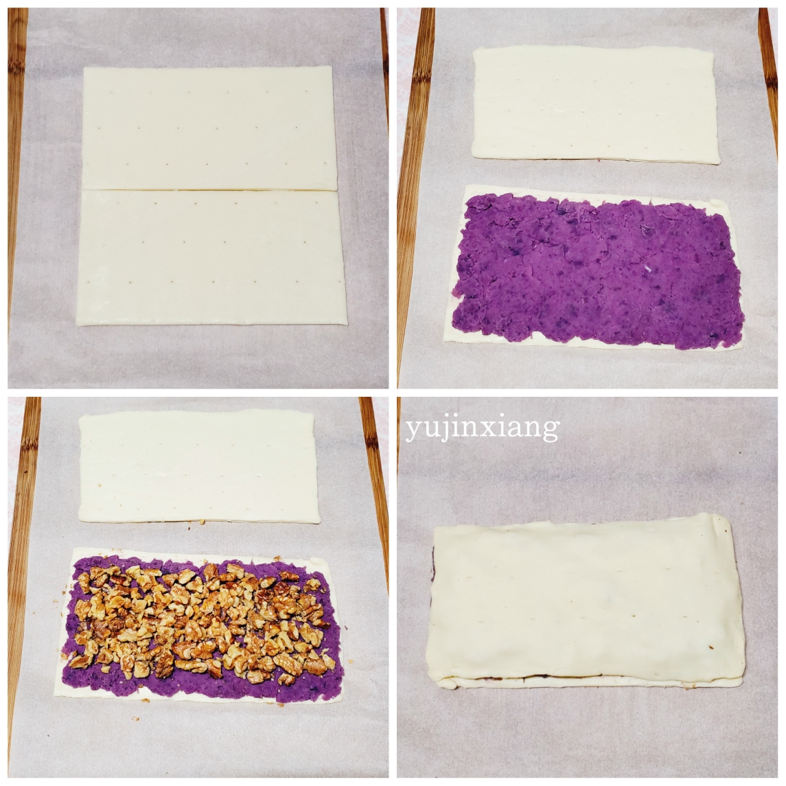 紫薯核桃一口酥（酥到掉渣）的做法 步骤3
