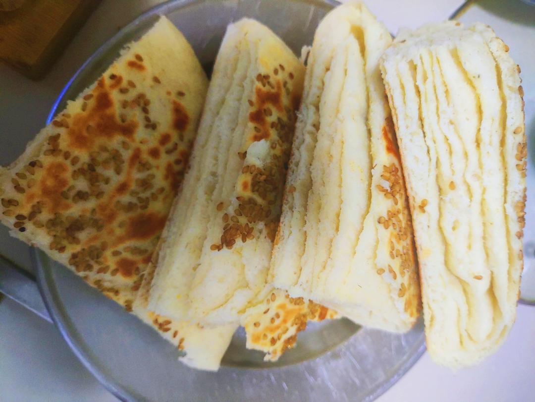 椒盐发面千层饼