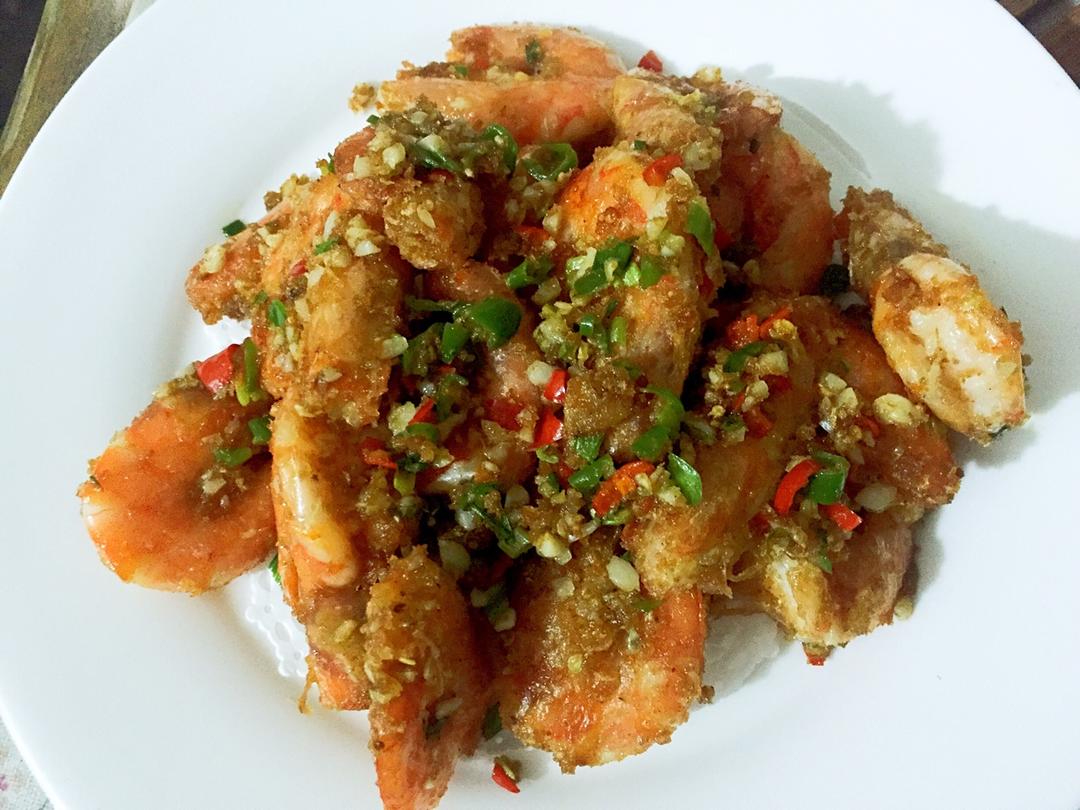 蒜蓉椒盐虾