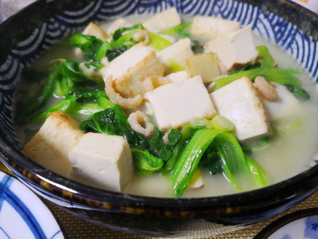 小白菜海米炖豆腐