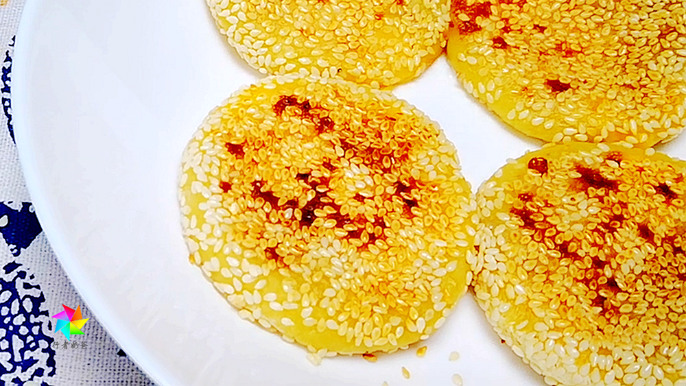 「行者奶爸」芝心土豆糯米饼，早餐香香的味道的做法