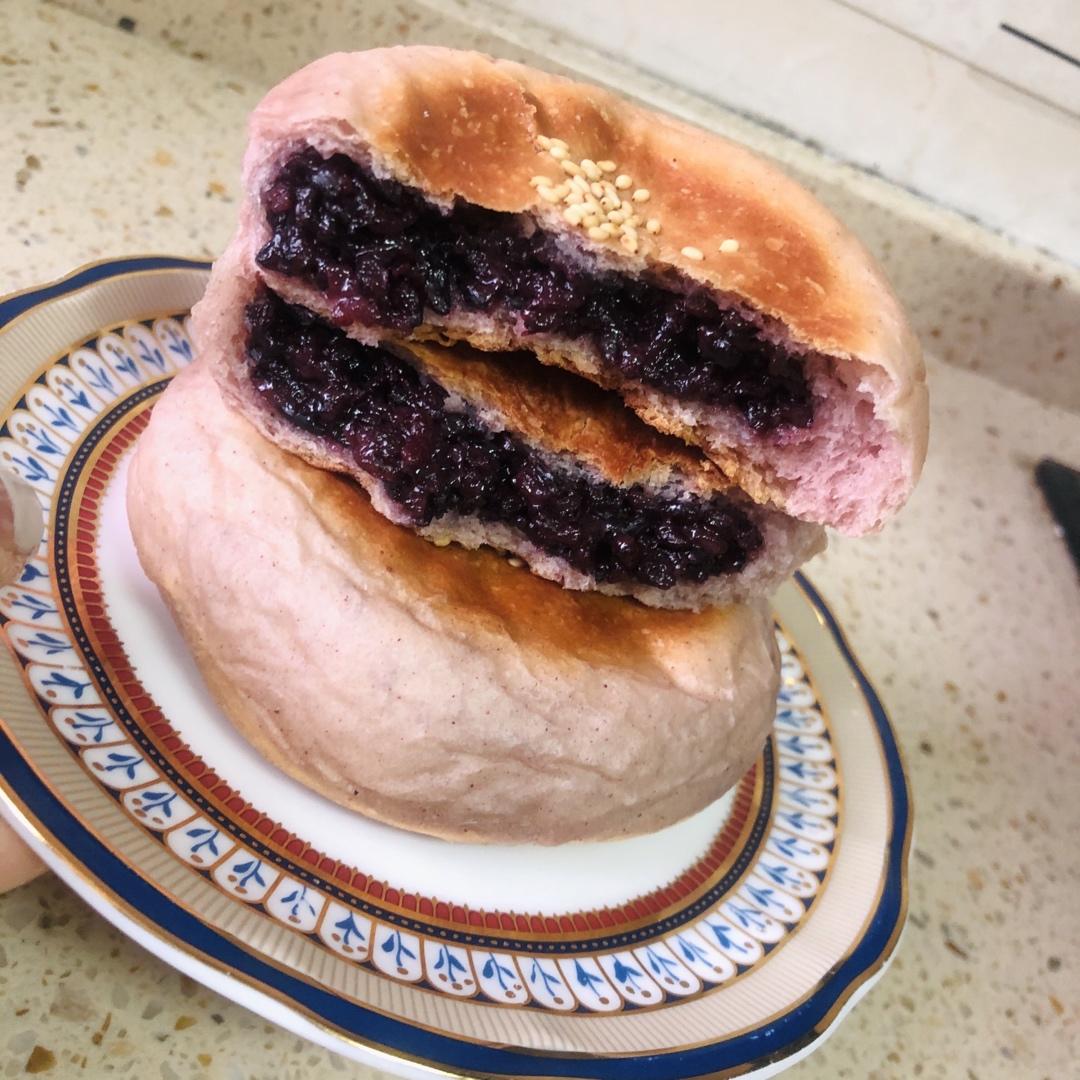 hollymummys做的日式紫薯紫糯米包