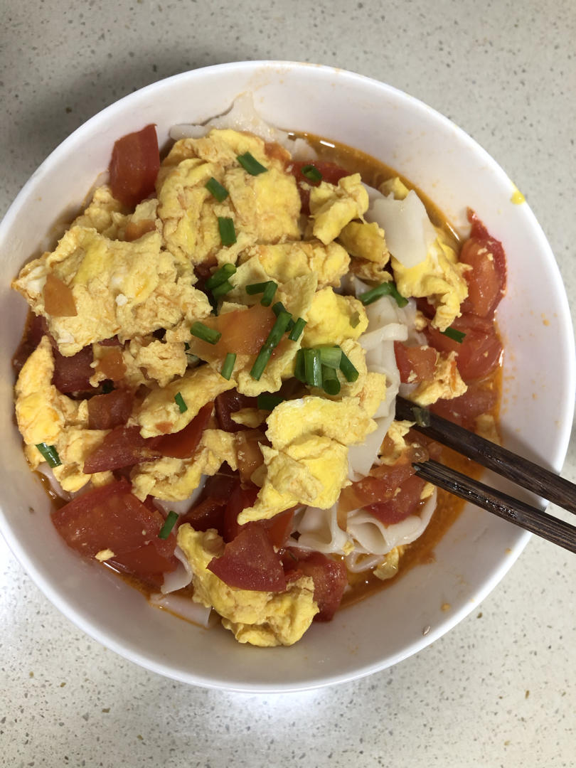 超简单❗️快来碗西红柿炒鸡蛋盖浇面🍝