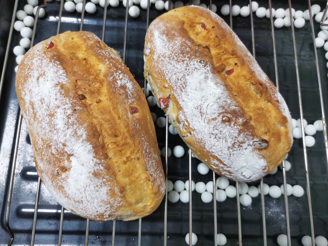 葡萄干核桃软欧包