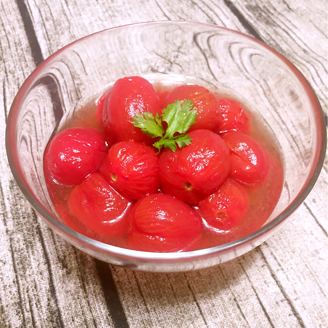 hi友薇做的话梅小番茄