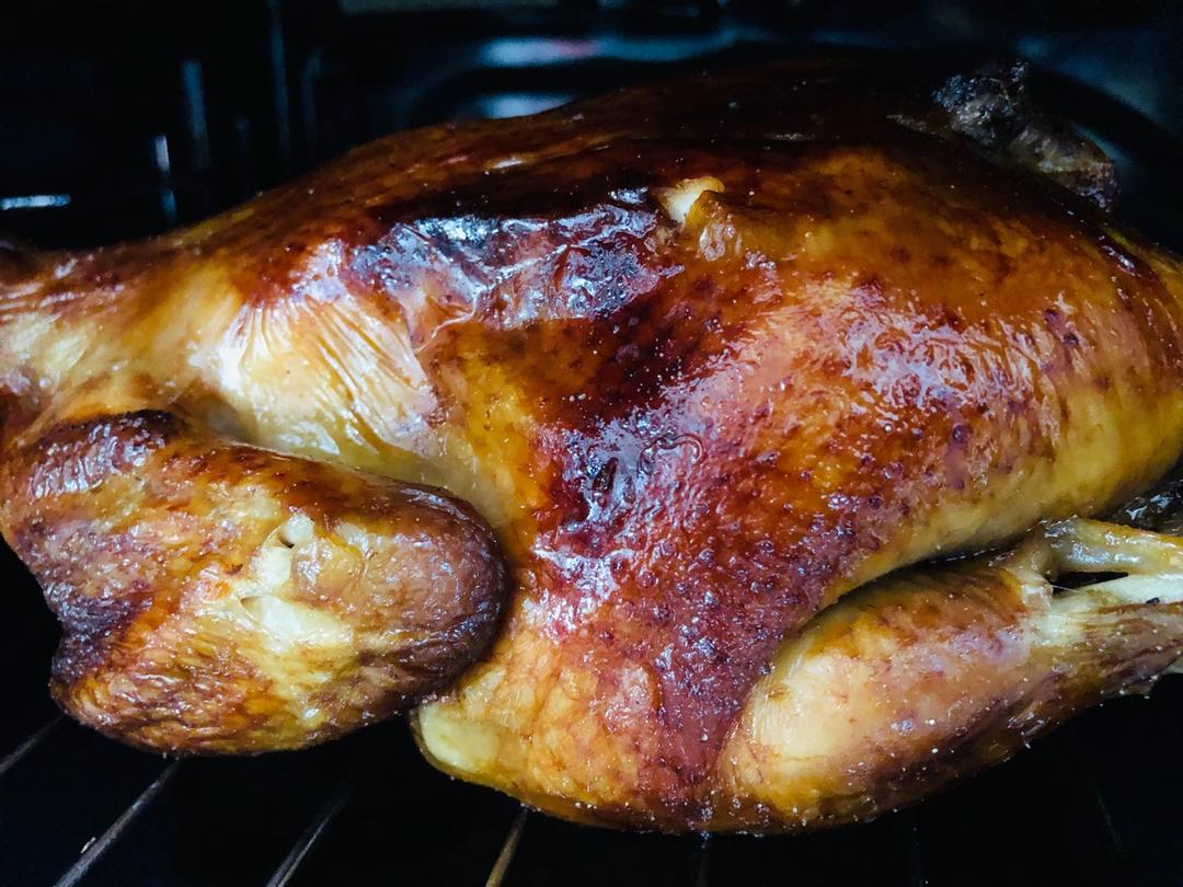 超简单的脆皮烤鸡