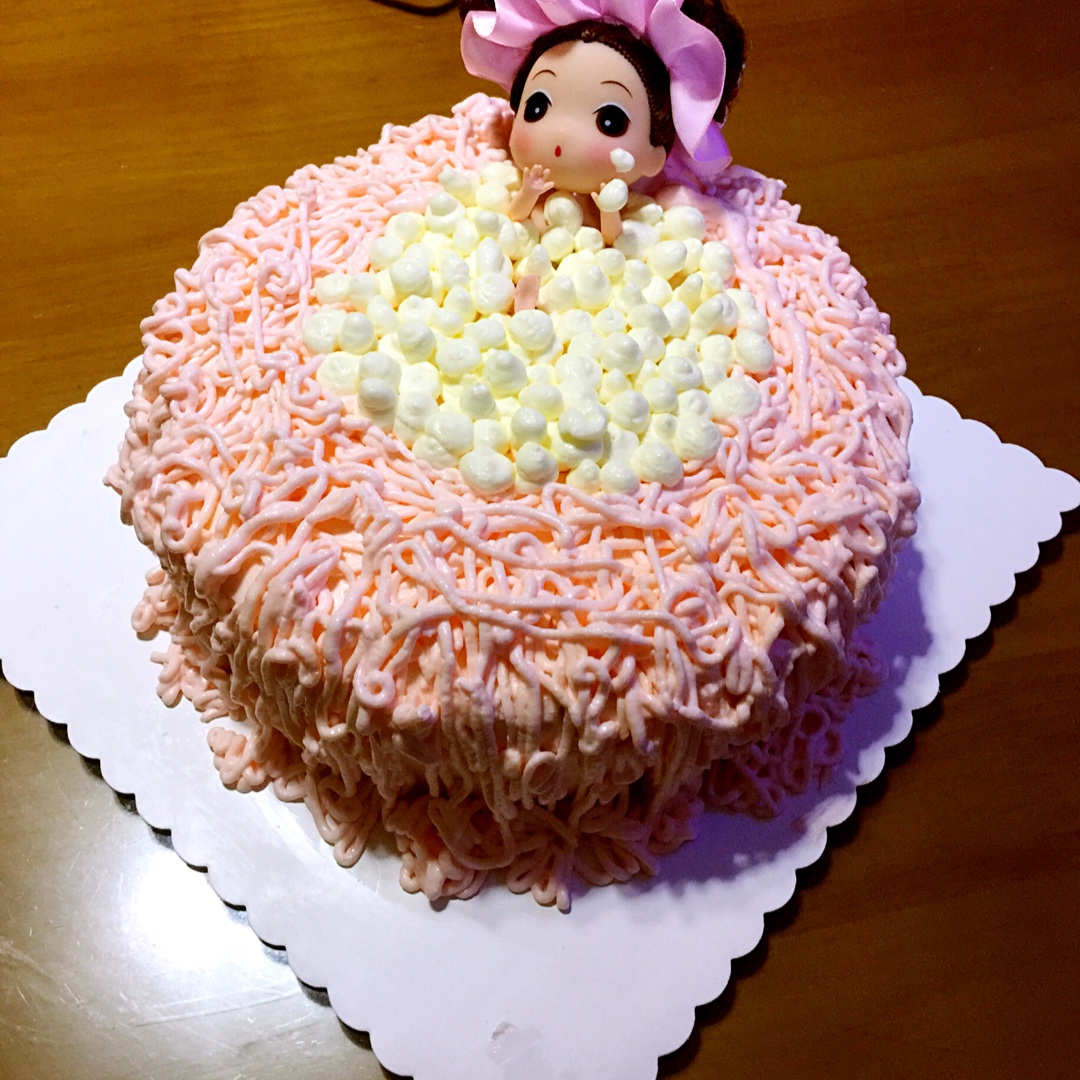 芭比娃娃洗澡蛋糕