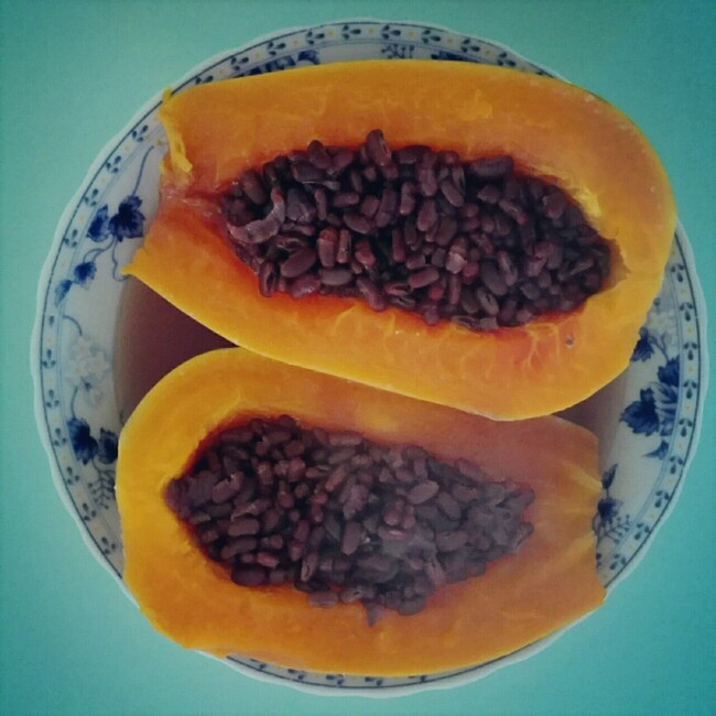 木瓜红豆沙盅