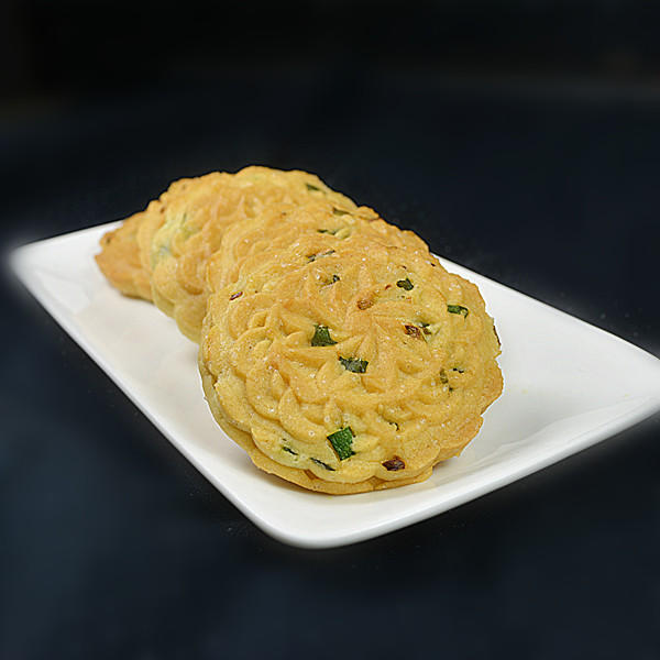 下山虎虎做的葱香桃酥